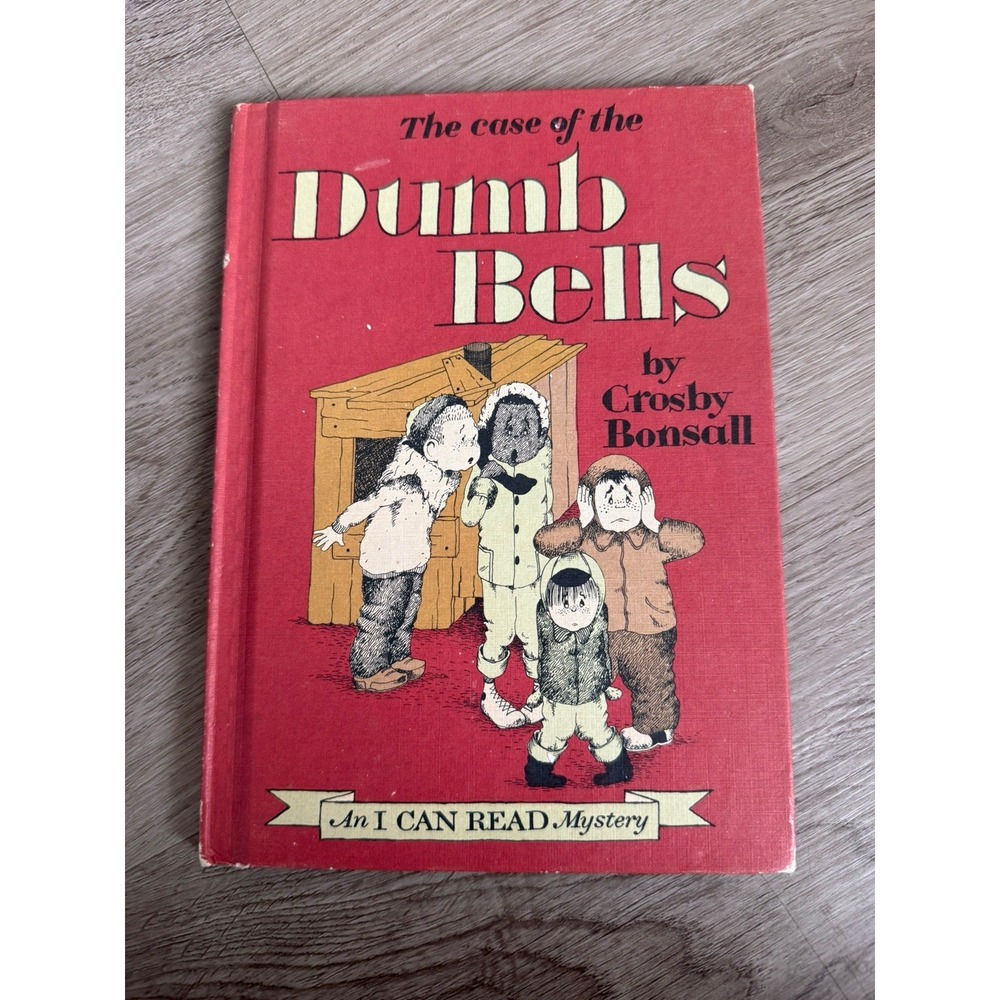 1966 The Case of the Dumb Bells by Crosby Bonsall I Can Read Book Hardcover